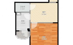 38平方米一房一厅一卫设计图