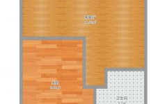33平方米一房一厅一卫户型图