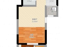 37平方米两房一厅一卫设计图