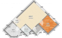 43平一房一厅一卫设计图